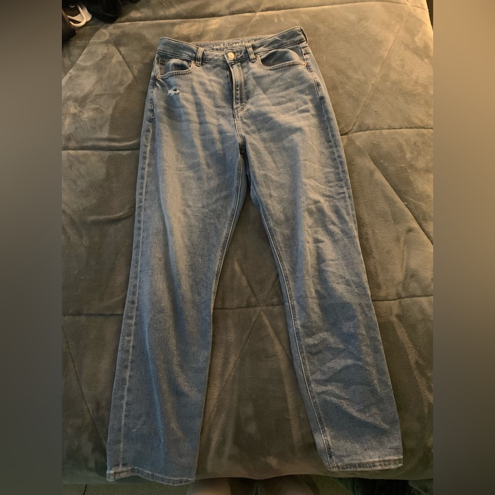 American eagle stretch mom jeans size 8